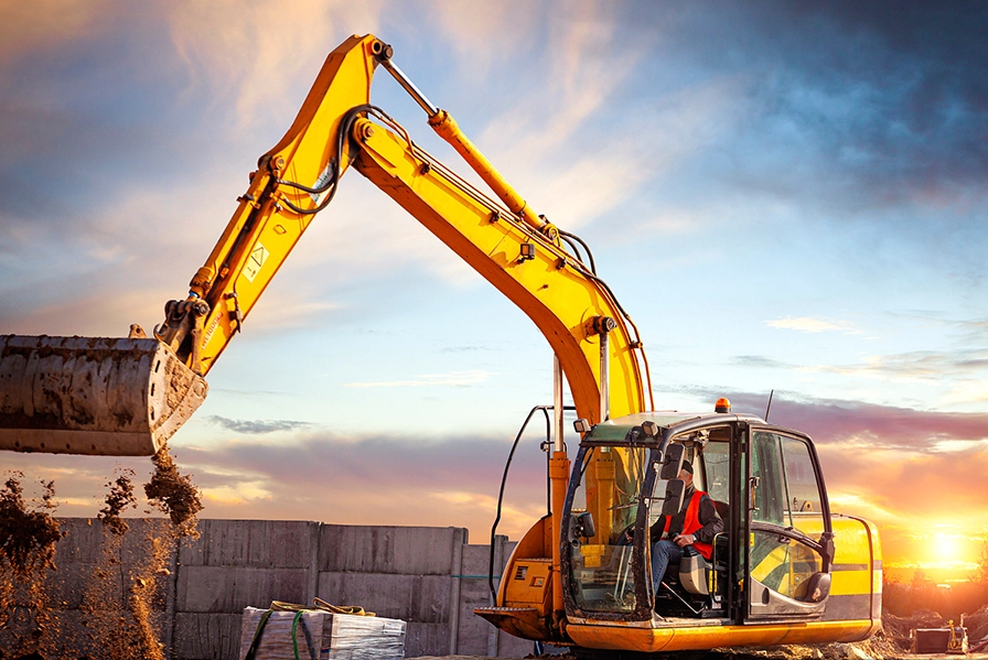 Aplicación de válvula para maquinaria de construcción