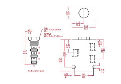 Rendimiento/Dimensión/Dibujo Seccional del Divisor de Flujo de IFD50-45/Combinador