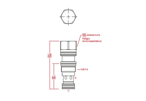 Rendimiento/Dimensión/Dibujo Seccional de las válvulas de retención de piloto de apertura de ICKCD