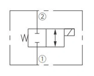 Símbolo de operación de ISV10-24 bobina de 2 vías N.C. Válvula solenoide