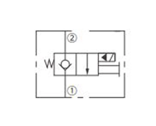 Operación Símbolo de ISV08-20J Poppet 2-Way N.C. Solucionamiento manual de tirón