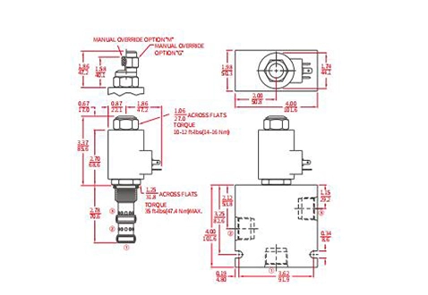 Rendimiento/dimensión/dibujo seccional de IPV72-30 Válvula de control de flujo proporcional