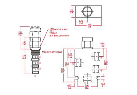 Rendimiento/dimensión/dibujo seccional de IPD10-41 Válvula de bobina de 3 vías pilotada