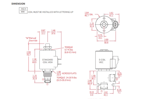 Rendimiento/Dimensión/Dibujo Seccional de ISV10-28 Poppet 2-Way N.C. Bloqueo bidireccional