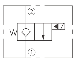 Operación Símbolo de ISV10-B20 Poppet 2-Way N.C. Válvula solenoide